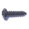 Midwest Fastener Sheet Metal Screw, #6 x 5/8 in, Black Steel Pan Head Phillips Drive, 35 PK 79402